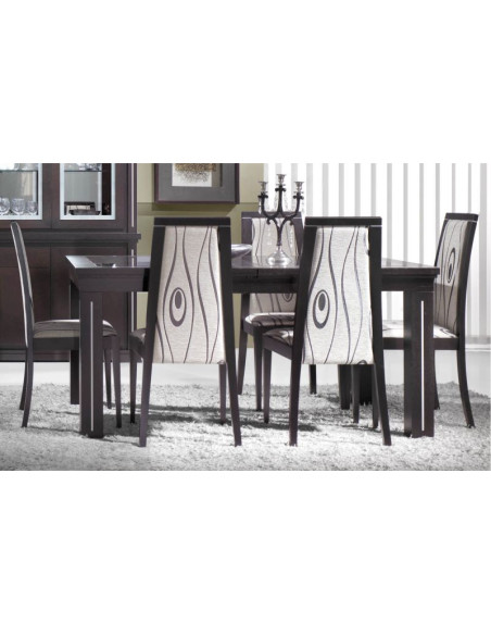 Mesa de comedor Safira con cristal | Linea Safira