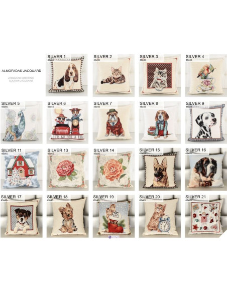 Decorative pillow Silver | Decorative pillows