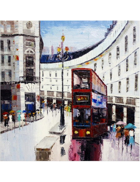 Painted canvas Explosion 024 | Cities