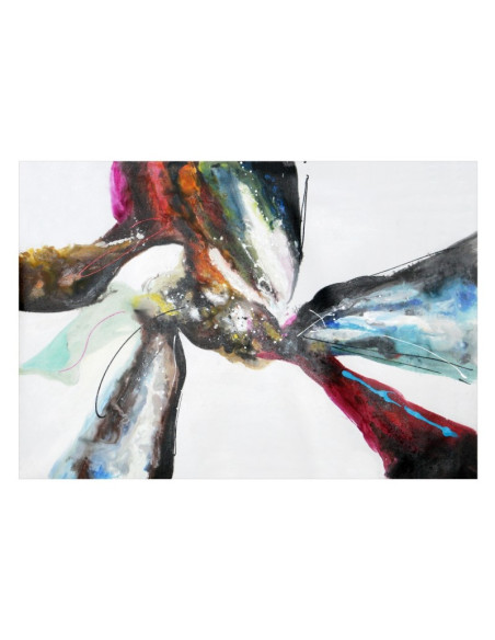 Painted canvas Explosion 001 | Abstract